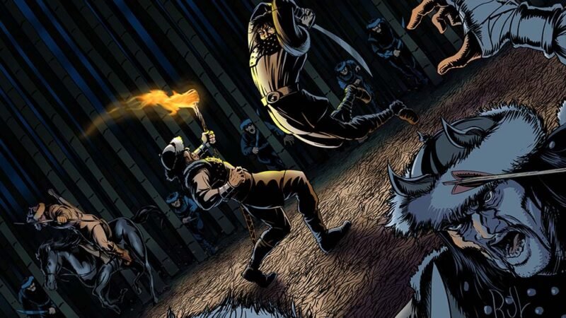Available Now: The Marco Polo Collection Art Print #5 — Attack on the Camp
