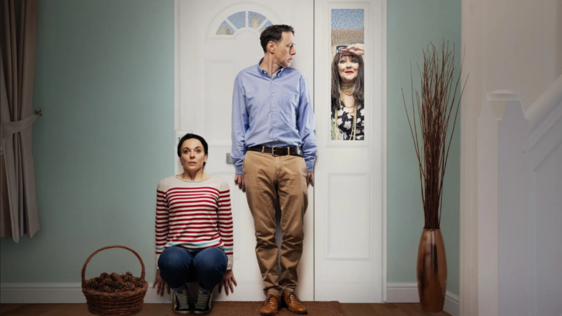 Reece Shearsmith, Amanda Abbington, and Frances Barber in 'The Unfriend'.
